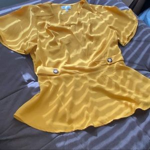 Mustard color Monteau blouse